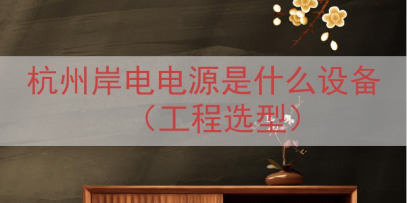 杭州岸电电源是什么设备（工程选型）